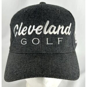 Cleveland Golf Gray FlexFit Baseball Hat Cap Embroidered One Size